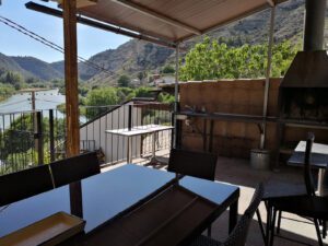 Terraza casa rural El Tranco